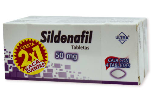Sildenafil 50mg C/4 Tabletas (2x1)
