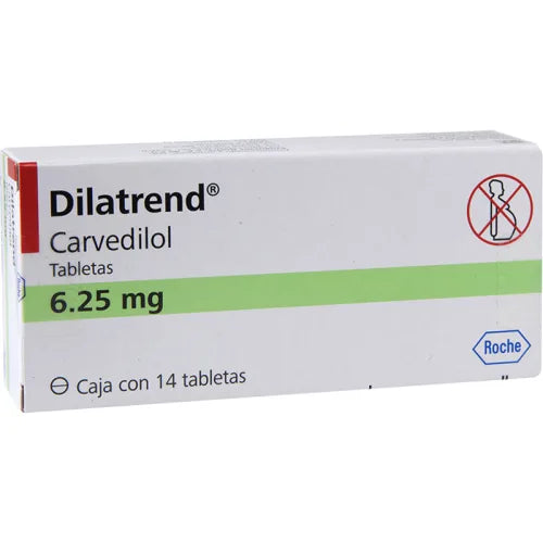 Dilatrend 6.25 Mg 14 Tab
