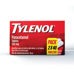 Tylenol 500 Mg Fco 40 Tab 2Pac