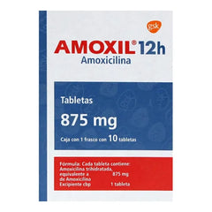 Amoxil-12H 875 Mg Tabs 10