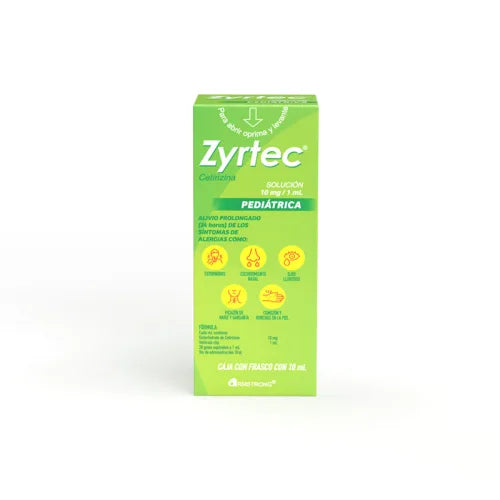 Zyrtec 10Mg/1Ml Ped/Sol Fco 10