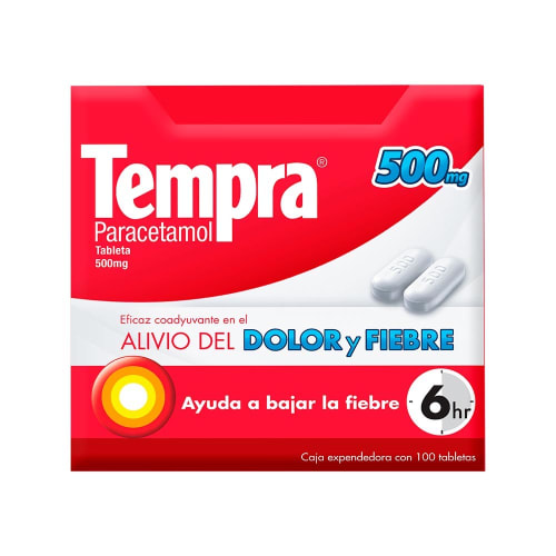 Tempra 500 Mg Caplets 100 B Pa