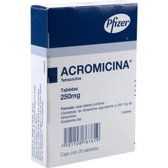 Acromicina 250 Mg Tab 20