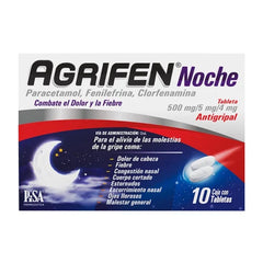 Agrifen Noche 500/5/4Mg 10 Tab