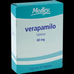 Verapamilo 80 Mg Tab 20    San