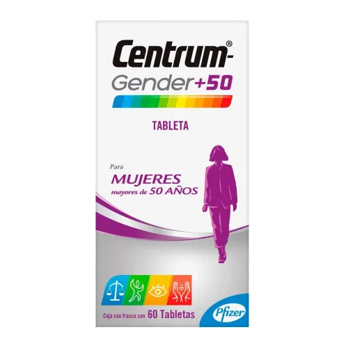 Centrum Gender 50 Mujer Tab 60