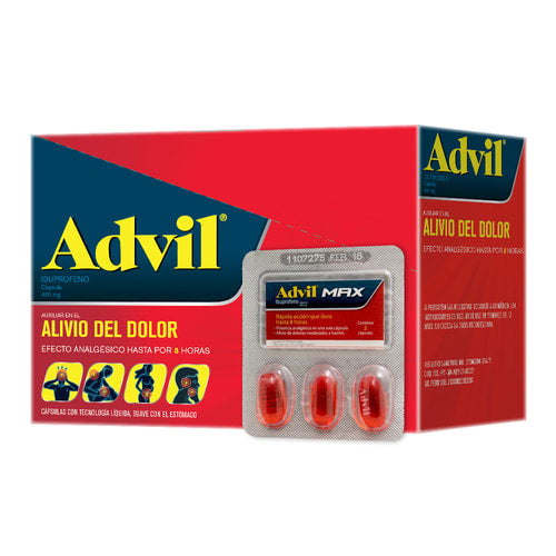 Advil Max 400 Mg Caps C/12 Sob