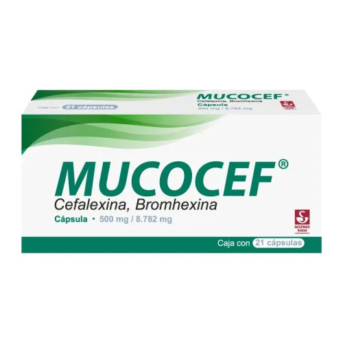 Mucocef 500 8.782 Mg Caps 21