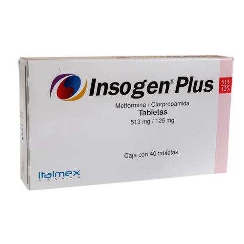 Insogen-Plus 513/125 Mg 40 Tab