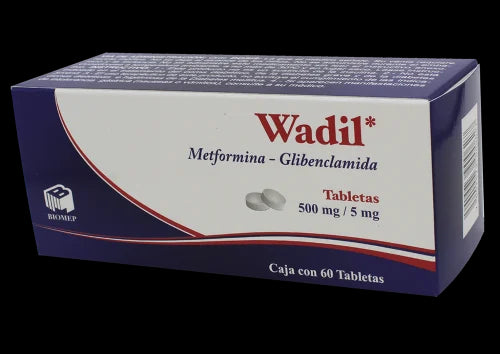 Metformina-Glibe500/5Mgtab60Lg