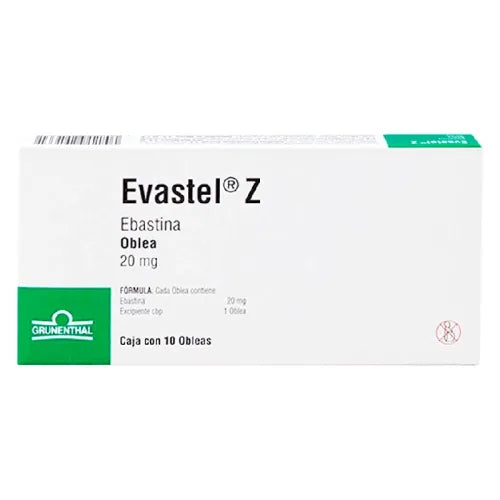 Evastel-Z 20 Mg Obleas 10