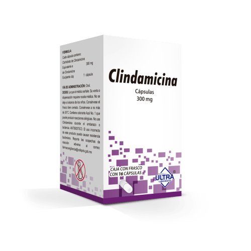 Clidamicina 300 Mg Caps 16