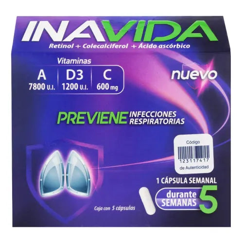 Inavida 7800/1200Ui 600Mg 5Cap