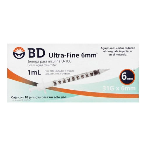 Jeringa Bd Ins Uf 1Ml 10 31X6