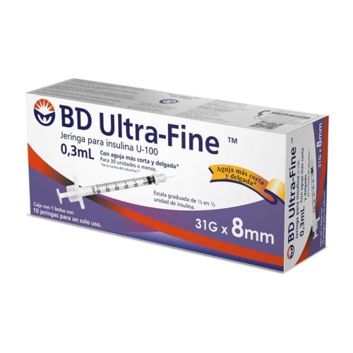 Jeringa Bd Ins Uf0.3Ml 10 31X8