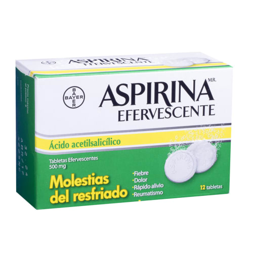 Aspirina Efervescente 500 C 12