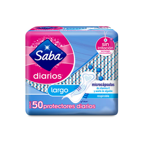 Panty Prot Saba Diarios Lgo C/