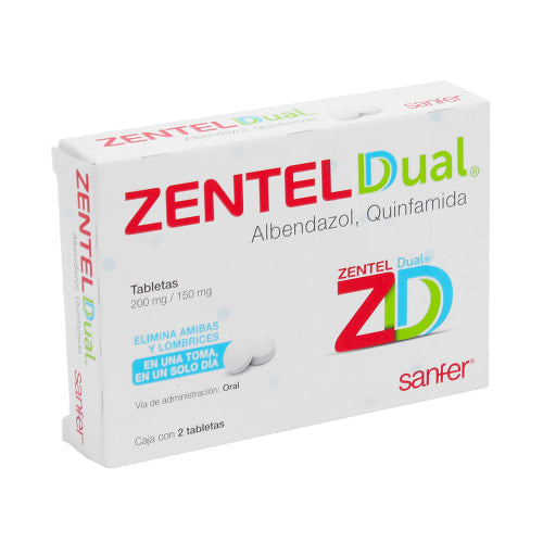 Zentel Dual 200 150Mg Tab 2