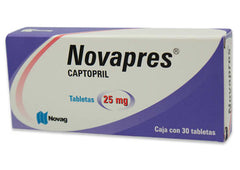 Novapres 25mg C/30t Captopril