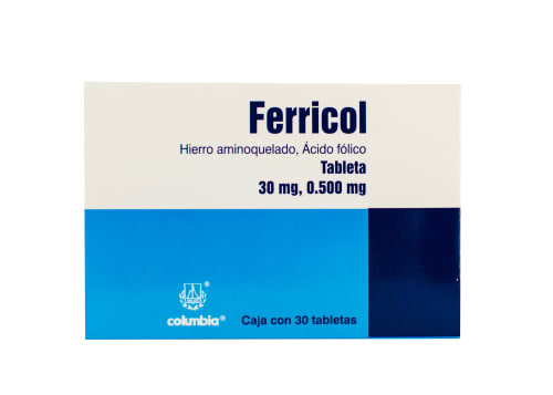 Ferricol Simple 30Mg/500Mcg Ta