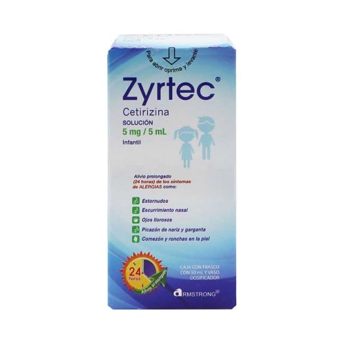 Zyrtec 5mg Inf Sol 50 Ml C/dos