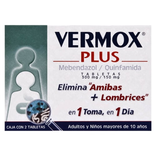 Vermox Plus 300/150 Mg C/2