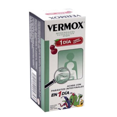 Vermox 1 Dia 60 Mg Susp 10 Ml