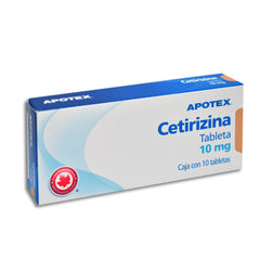 Cetirizina (apotex) C/10 Tabs.