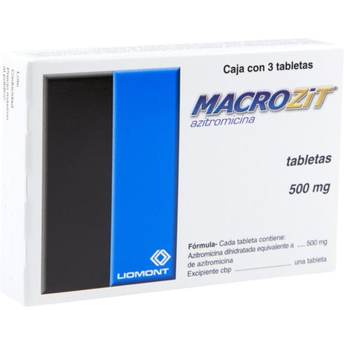 Macrozit 500 Mg C 3 Tabs
