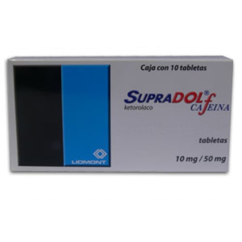 Supradol-Cafeina 10Mg/50Mg Tab