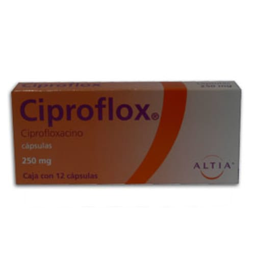 Ciproflox 250 Mg C 12 Caps
