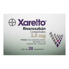 Xarelto 2.5 Mg Cpr 28