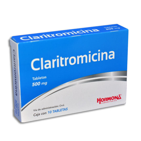 Claritromicina 500Mg 10 Tab Lg