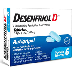 Desenfriol-D 2/5/500 Mg 6 Tab