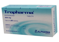 Tropharma 500 C/20t Eritromici