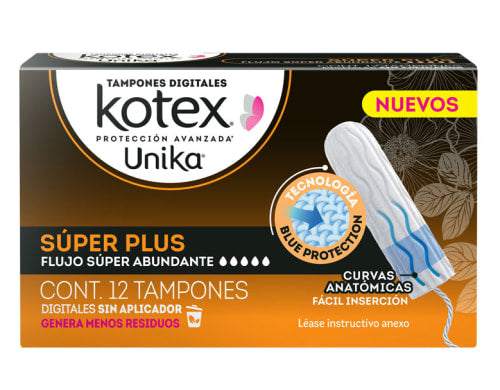 Tampones Kotex Unik Superplusc